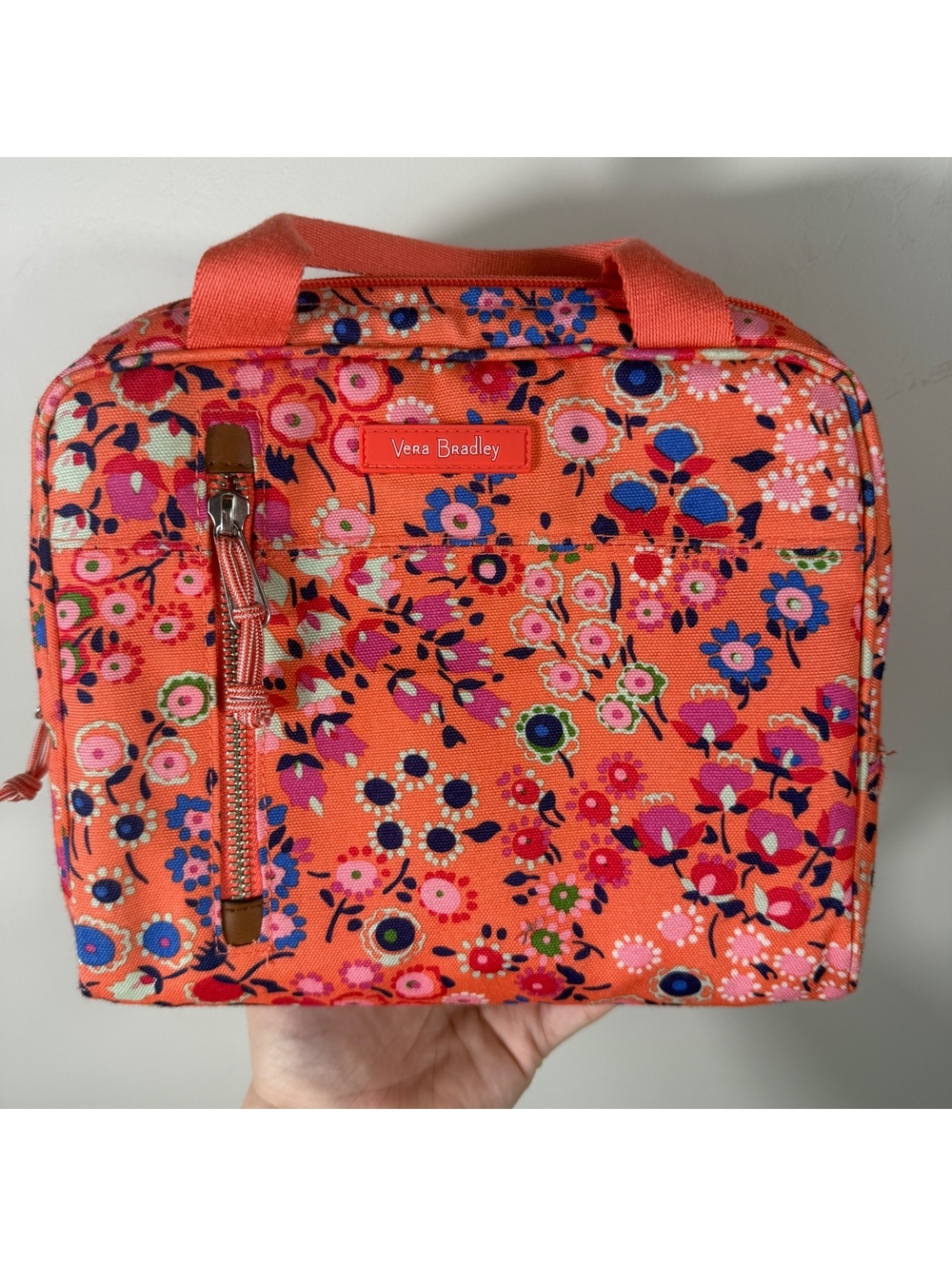Vera Bradley Coral Meadow Insultated Lunch Tote